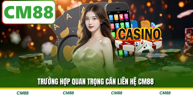 Trường hợp quan trọng cần liên hệ CM88